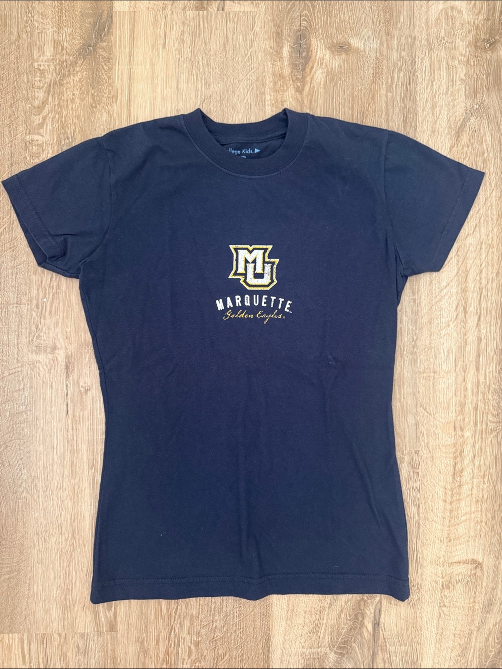 Marquette University Golden Eagles Kids Navy Graphic Tee, Size 14-16